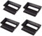 webake Tarteform Rechteckig Mit Hebeboden 11 cm Mini Quicheform Klein Tartelette Förmchen Antihaftbeschichtung Pie Form Backform - Set von 4