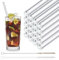 HALM Pailles en verre 23 cm 20 pièces droites Réutilisables pour boire + brosse de nettoyage sans plastique Lavable au lave-vaisselle - Durable - Tubes en verre pour smoothies, cocktails, jus