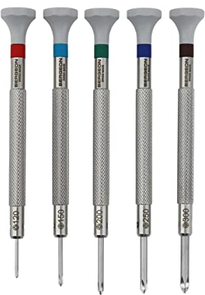 Bergeon 30081-C-P05 - Set di 5 cacciaviti a croce