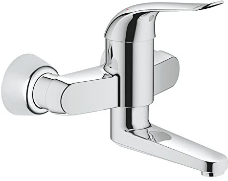 GROHE EUROECO SPEZIAL Einhand-Waschtischbatterie DN 15 Ausladung 197 mm, S-Anschlüsse chrom (32767000)