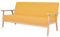 vidaXL Sofa 3-Sitzer Dreisitzer Polstersofa Loungesofa Couch Sessel Stoffsofa Sitzmöbel Polstermöbel Designsofa Wohnzimmer Stoff Gelb
