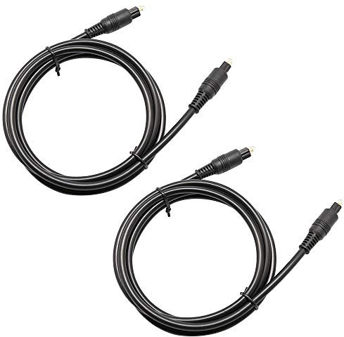 SourceTon - Cavo audio ottico digitale da 6 m, in fibra ottica Toslink, da maschio a maschio (1,8 metri) per Home Theater, Sound Bar, TV, PS4, Xbox