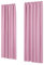 Deconovo Thermovorhang Gardinen verdunklungsvorhänge mit Kräuselband, 245x140 cm(HöhexBreite), Rosa, 2er Set