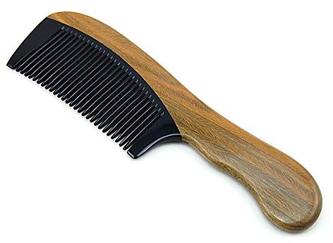 1 Pc Capelli Ricci Pettine Massaggio Pettine Parrucchiere Strumento Corno E Legno Pettine Legno Di Sandalo Pettine Per Capelli