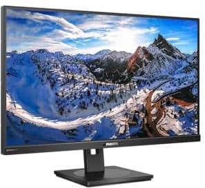 Philips 279P1 - 27 Zoll UHD USB-C Docking Monitor, höhenverstellbar (3840x2160, 60 Hz, HDMI 2.0, DisplayPort, USB-C, RJ45, USB Hub) schwarz