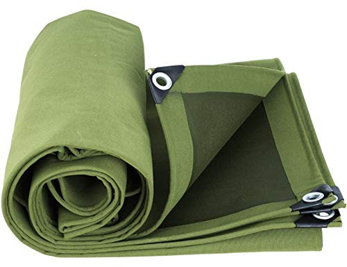 FOGUO Lona Impermeable Exterior 4x8m, Lona Impermeable De Protección Exterior, Lona para Piscina Rectangular, con Ojales, Resistente A La Intemperie, para Construcción Muebles