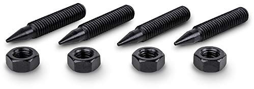 PrecisionGeek - M8 Black Steel Speaker Spikes L=45mm (incl. 4x locking nuts)