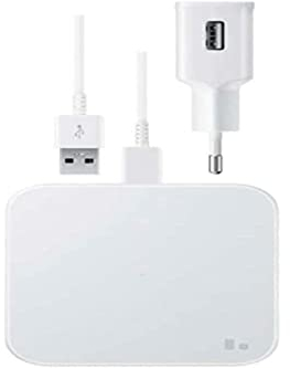 Samsung EP-P1300T Wireless Charger Pad con Adattatore di Ricarica, White