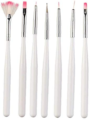 Lankater 7pcs Fondant Cake Painting Brush Decorating Painting Dusting Promotion Icing Pastry Cake Decorating Pen Brush