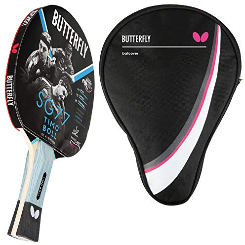 Butterfly® Timo Boll SG77 Tischtennisschläger | Tischtennis Racket Bat Hobby & Training | routinierte & taktisch geübte Spieler | ITTF zertifizierter Pan Asia Belag | konkave Griffform mit smart.Grip