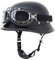 Retro Motorradhelm, DOT/ECE-Zulassung Cruiser Scooter Halbschale Jet-Helm mit Schutzbrille, Offenem Helm für Erwachsen Frauen und Herren, für Moped Biker Roller-Helm (55~64CM)