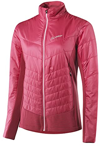 LÖFFLER W Hybrid Jacket Pl60 Rot, Damen Primaloft Anoraks, Größe 40 - Farbe Rouge Red