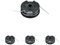Bosch F016800351 Nachfüll- und integrierte Leitungsspule 6 m länge Ø 1,6 mm Fadenstärke für Kantenschneider, 4er Pack