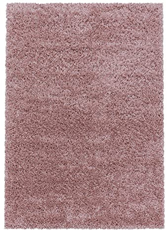 Morhane Sydney Shaggy Teppich hochflor rechteckig 300x400cm Rose