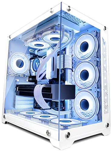 VIBOX SG-VIII-203 PC Gamer Blanc • Intel Core i9 12900KF 5,2 GHz • Nvidia RTX 4070 12 Go • 32 Go RAM • 1 to NVMe M.2 SSD • 700W PSU • Windows 11 • WiFi