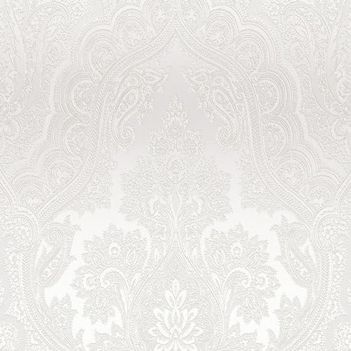 Profhome Barock Tapete 387084-GU Vliestapete grau perl-hell-grau 0,53 m x 10,05 m / 5,33 m2