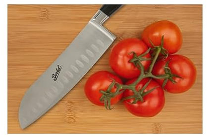 Van Berkel Santuko Kochmesser, Klingenlänge 18cm Profi Küchenmesser, Chefmesser, Allzweckmesser aus hochwertigem Edelstahl, Extra Scharfe Messerklinge für den perfekten Schnitt