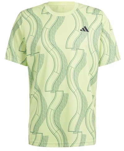 adidas Herren Club Tennis Graphic Tee T-Shirt, Pulse Lime/preloved Green, XL
