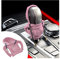 Adunsiaoto 2 Stück Universal Schalthebel Abdeckung, Auto Schaltknauf Abdeckung Hoodie, Lustige Hoodies Schaltknaufschutz für Manueller Automatik Auto Schaltknauf, Auto Dekoratives (Rosa)