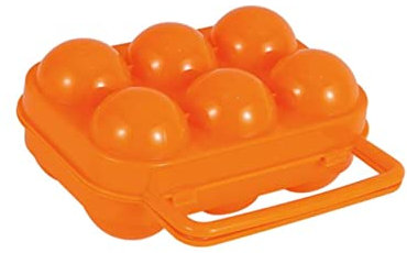 Gatuida 3pièces Boîte à Oeufs Portable Étui De Rangement Pour Oeufs Pp Compartiments Pour Camping Et Pique- Orange