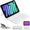 HOUCC Tastatur Hülle für iPad mini 7/6 (8.3), QWERTZ, Ultra Slim Wireless Nur 210g, Magnetische Tastatur Hülle Kompatibel mit iPad mini 6. und 7. Generation 2024,Weiß