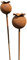 3er Set Gartenstecker Sonnenhut Metall Rost Gartendeko Edelrost Rankstab Beetstecker Topfstecker Naturrost (2er Set XXL Mohn)