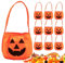 Borsa per accattonaggio di Halloween | Porta caramelle di Halloween riutilizzabile | Cestino per snack dal design spaventoso del viso leggero per forniture quotidiane