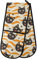 Double Oven Gloves Pattern Of Black Cats with Open Mouths and Wide Eyes Heat Resistant Pot Holder Oven Mitt Gloves for BBQ Cooking Baking Grilling Microwave