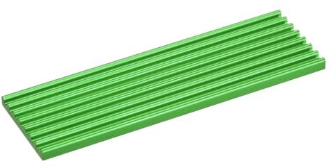 sourcing map 1 Pack M.2 2280 Nvme SSD Heatsink Cooler with Thermal Pad Alloy Aluminum Heat Sink Cooling Sink for PC Laptop, 70x22x3mm, Green
