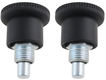 Be In Your Mind 2 Pernos de Bloqueo de Mini Rejilla con Botón de Plástico Adecuados para Muebles de Equipos Deportivos Y de Fitness Equipos Médicos (M10 X 1,0 Mm)