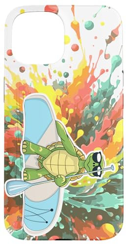 iPhone 15 Standup Paddleboarding SUP Paddling Humorous Turtle Case