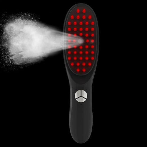 Elektrische Haar-Nachwachsen-Bürste, 2 in 1 Therabrush für Haare, Therabrush für Haarwachstum, innovative Haarwiederherstellungsbürste, das Original Therabrush für Haare, dicke Haarbürste Dampfgarer