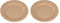 LE NAPPAGE ARTS DE LA TABLE 50 piatti in cartoncino compostabile diam 18cm Kraft (Confezione da 2)