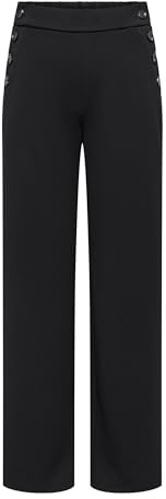 ONLY Damen Onlrina Life Button Pant JRS Noos Only Female Hose Onlrina Normal Geschnitten Hose