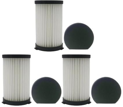 Compatibile con MooSoo D600 D601 Cecotec Conga Thunderbrush 520 550 560 Ariete Handy Force 2761 2759 RBT Parti for aspirapolvere Filtro Hepa(3 pcs)