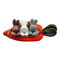 Kuscheltier Ostern, 3 hase im Karotte Beutel, Kuscheltier Hase Lustig Ostern Plüschtier Ostergeschenke Kinder (01)