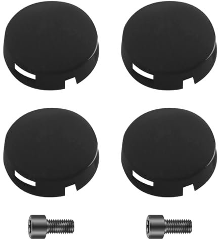 Doorbell Button Replacement Kit Compatible with Doorbell Pro, 4-Pack Durable Doorbell Buttons Replacement with 2 Screws, Ring Doorbell Accessories Repair Cracked or Broken Doorbell Buttons