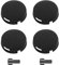 Doorbell Button Replacement Kit Compatible with Doorbell Pro, 4-Pack Durable Doorbell Buttons Replacement with 2 Screws, Ring Doorbell Accessories Repair Cracked or Broken Doorbell Buttons