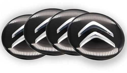 4 Pièces Autocollants Cache Moyeu Voiture pour Citroen C3-XR I 2019-, Décoratif Capuchon Enjoliveur de Centre Autocollants pour Jantes