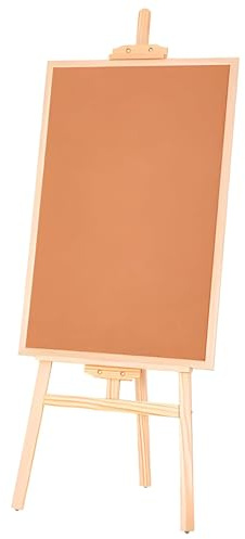 Freistehende, bodenstehende Anzeigetafel, Pinnwand aus Kork, Pinnwand mit stabilisierendem Stativständer, für Büro, Zuhause, Klassenzimmer, Küche 60 * 80CM