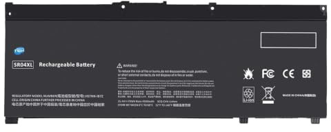 SIMPLETEK – Batteria compatibile con HP Omen 15-CE SR04XL Ricambio Computer Portatile Rigenerazione Autonomia Sostituzione | 15,4V 70Wh 4550mAh