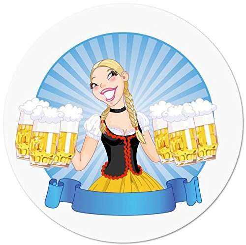 Bierdeckel-Set Madl mit Krug, rund 10,7 cm (50er Set)