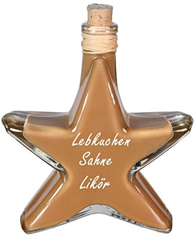 30 x Lebkuchen Sahne Likör 0,2 Stern Flasche Winterlikör | 17% Mengenrabatt