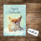 ilka parey wandtattoo-welt A6 Weihnachtskarte Postkarte Print Fuchs im Schnee mit Spruch Magische Weihnachten pk142