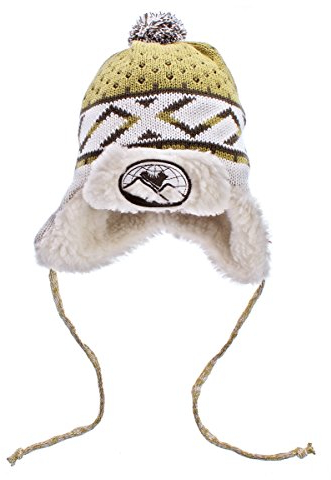 Echt Fashion Kinder Winter Strick Mütze Kunstfell Jungen Mädchen Inka Mütze Bommel Grün Gr. 50 (2-3 Jahre)