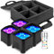 BeamZ BBP94W Uplight LED Par Strahler, 4er Set mit Tasche, 4 x 10 Watt, Akku Bühnenbeleuchtung 4er Set für DJ Pult, Bühnenlicht, DMX-WLAN, Partylicht Musikgesteuert, Bühnenequipment, Fernbedienung
