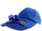 Baseball mit Sommer Sonnenenergie Ventilator Kappe Outdoor Sport Golf Sonnenhut für Damen Herren Kinder - Blau