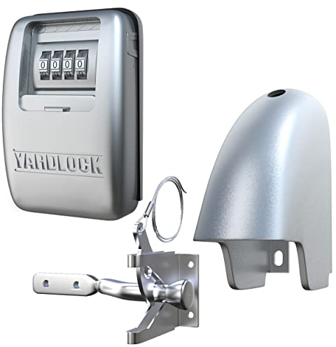 Gate Lock XLS – Secure Keyless Fence Lock and Latch with 2-way Access – Strong Durable System for Theft Prevention and Home Security, Easy Installation on Wood or Vinyl Gates/Fences