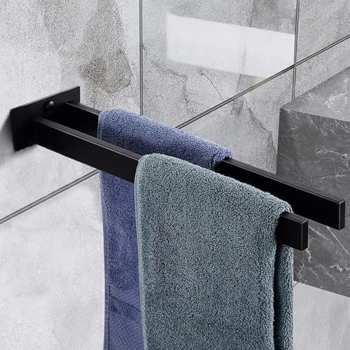 MEIJO Handtuchhalter Ohne Bohren, Handtuchstange Doppelt 304 Edelstahl Selbstklebend Badetuchhalter Handtuchstangen Gästehandtuchhalter für Badezimmer Küche