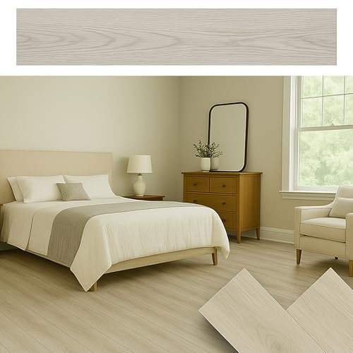 MAKA Pavimento PVC Adesivo Effetto Legno Parquet Listone (15 PZ) Rivestimento Vari Colori Rovere Rustico Pellicola Copri Piastrelle Autoadesivo senza Ftalati Interno 2 metriquadri (Rovere Gargano)